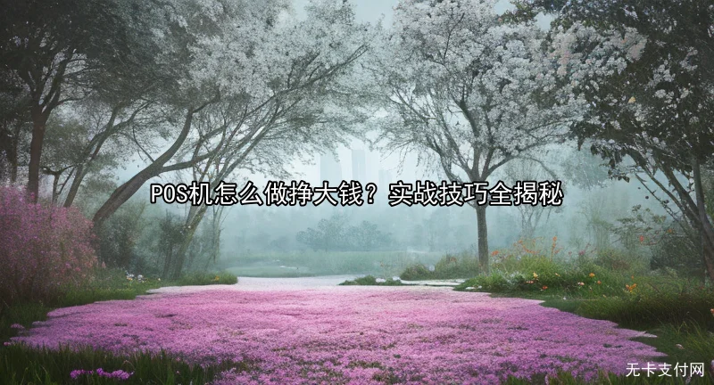 POS机怎么做挣大钱？实战技巧全揭秘